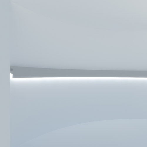 EL501.flex Cornice squadrata per luce diffusa led da parete