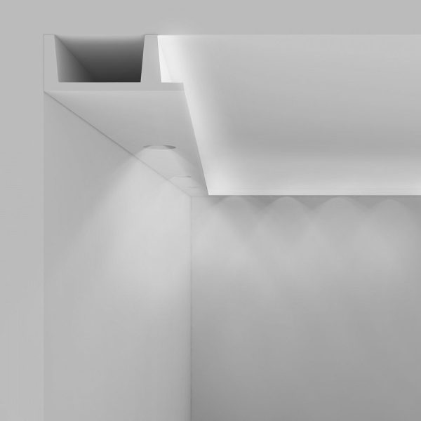 EL722 Vela squadrata per luce diffusa led e incasso faretti a soffitto