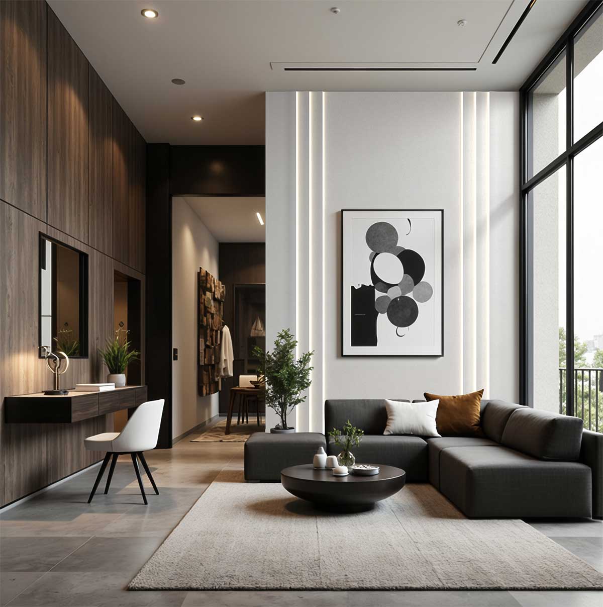 cornice per luce indiretta a soffitto o a parete