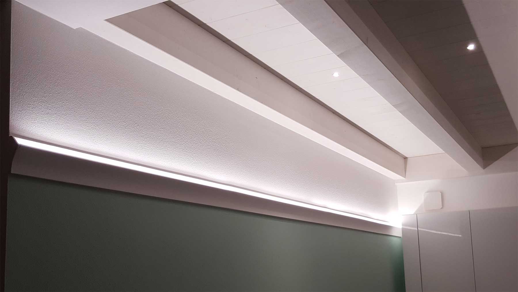 Veletta da incasso a parete per luce diffusa